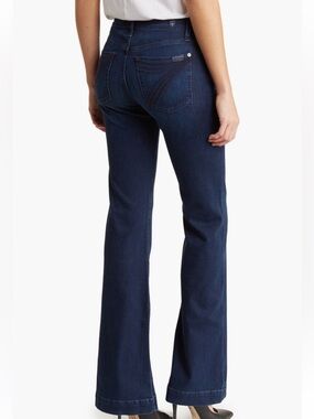 SOLD!!7 For All Mankind Dark Indigo Flare Jeans